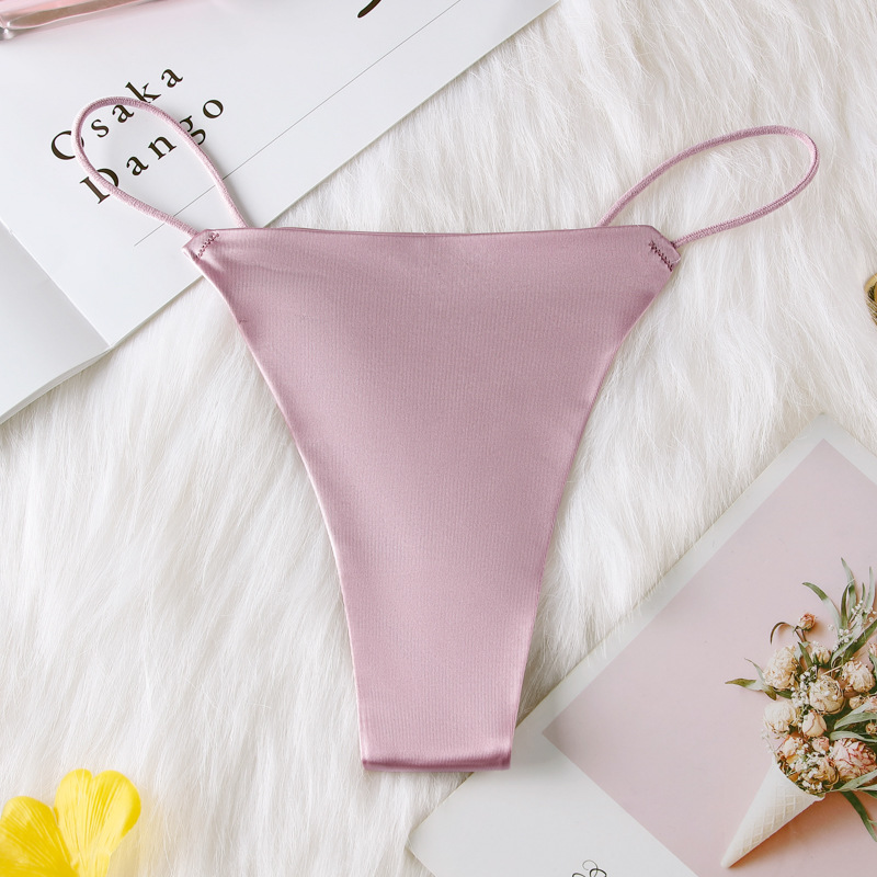 Seamless Silk Thong Panty  Castello Clothing Line   