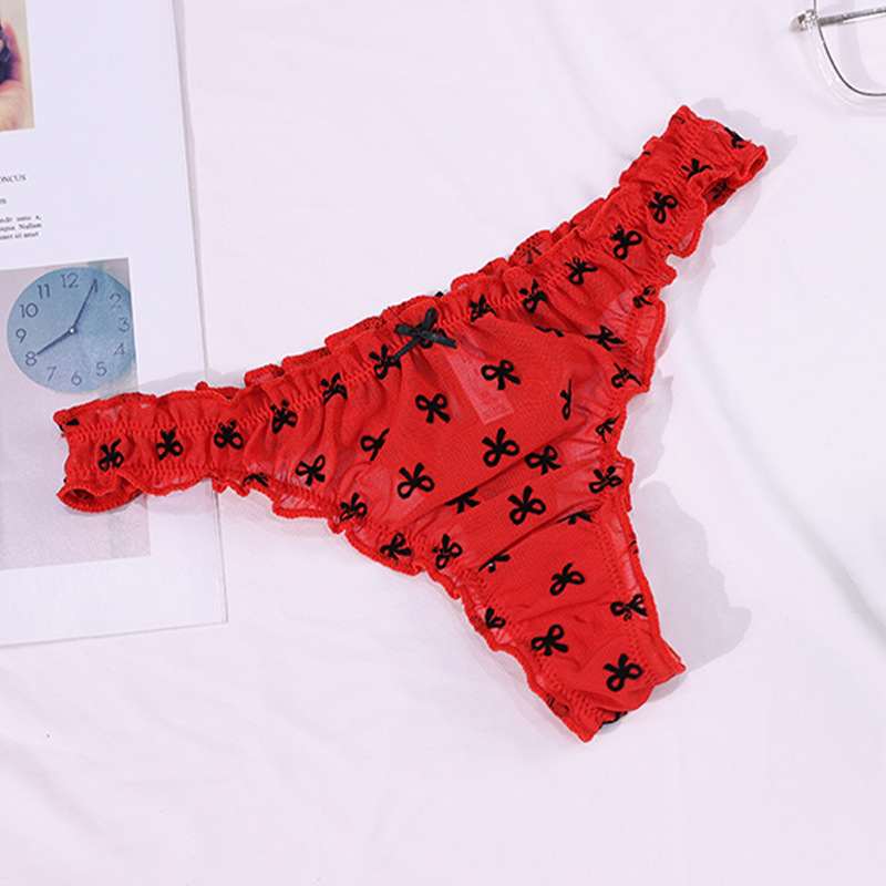 Ruffle Lace Brazilian Panty  Castello Clothing Line   