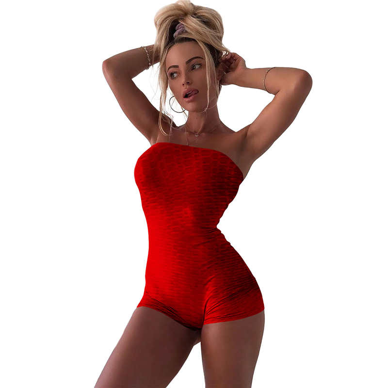 Midnight Tease Strapless Bodycon Romper  Castello Clothing Line   