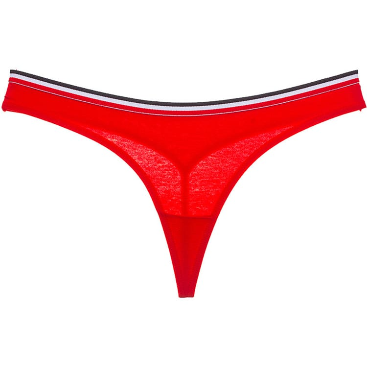 Stripe High Cut Thong  Castello Clothing Line   