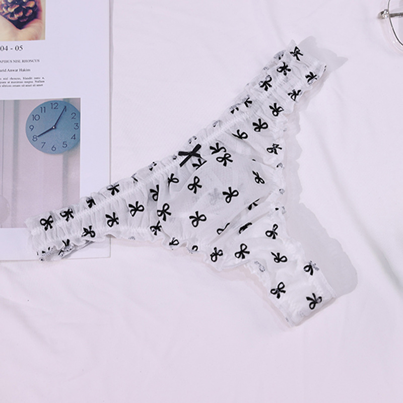 Ruffle Lace Brazilian Panty  Castello Clothing Line   