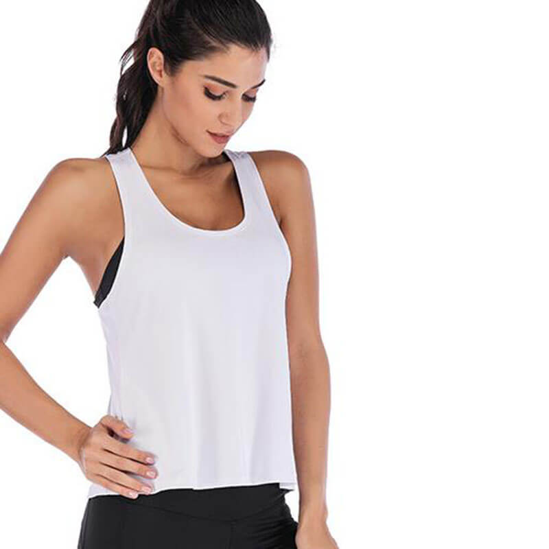 Kate Sleeveless Open Back Wrap Tie Tank Top workout tops and t-shirts Castello Clothing Line