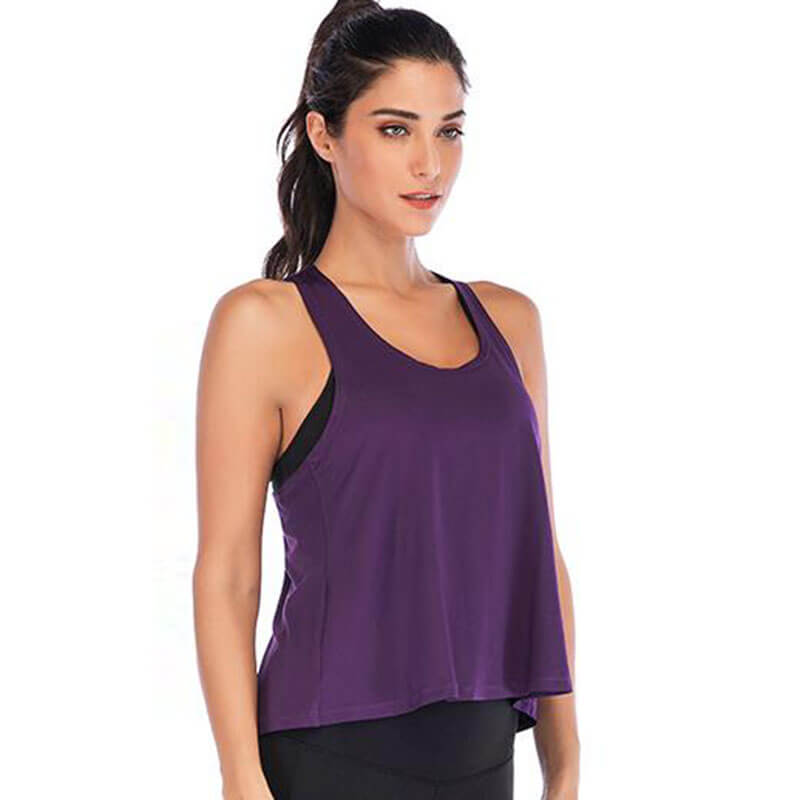 Kate Sleeveless Open Back Wrap Tie Tank Top workout tops and t-shirts Castello Clothing Line