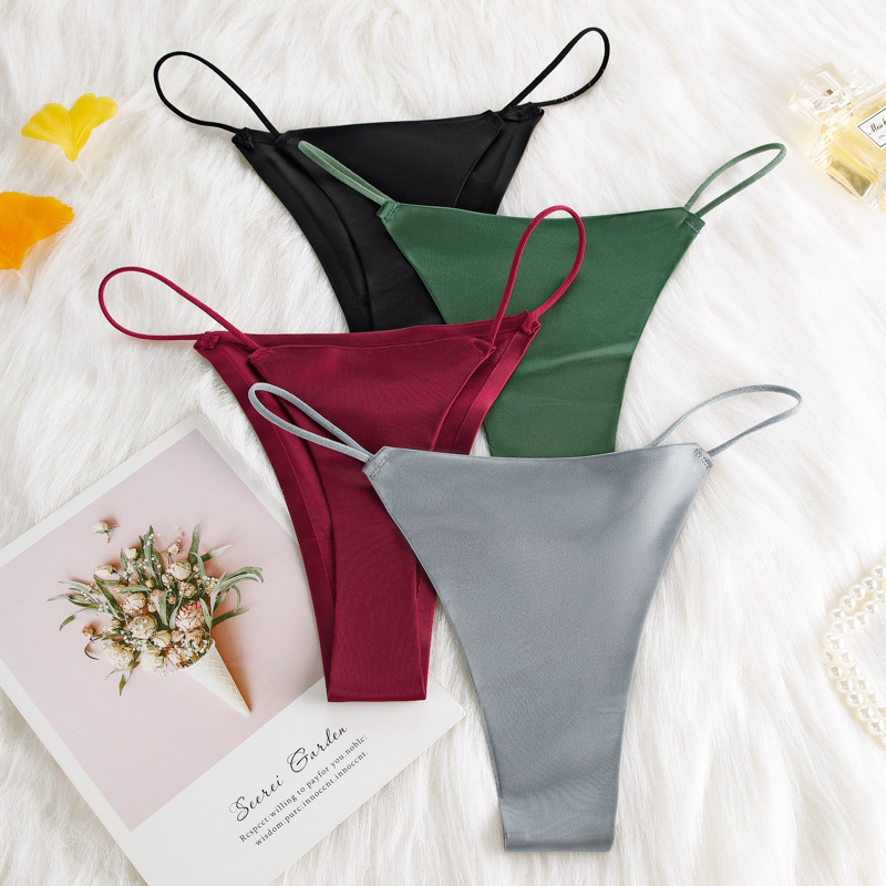 Seamless Silk Thong Panty  Castello Clothing Line   