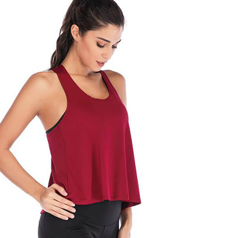 Kate Sleeveless Open Back Wrap Tie Tank Top workout tops and t-shirts Castello Clothing Line