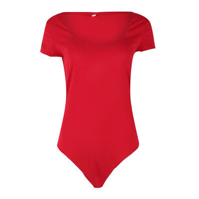 Metro Short Sleeve Square-Neck Bodysuit  Castello Clothing Line   